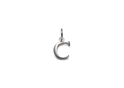Rhodium Plated | Alphabet Pendants